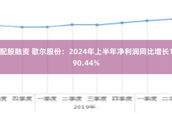 配股融资 歌尔股份：2024年上半年净利润同比增长190.44%