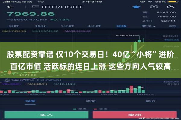 股票配资靠谱 仅10个交易日！40亿“小将”进阶百亿市值 活跃标的连日上涨 这些方向人气较高